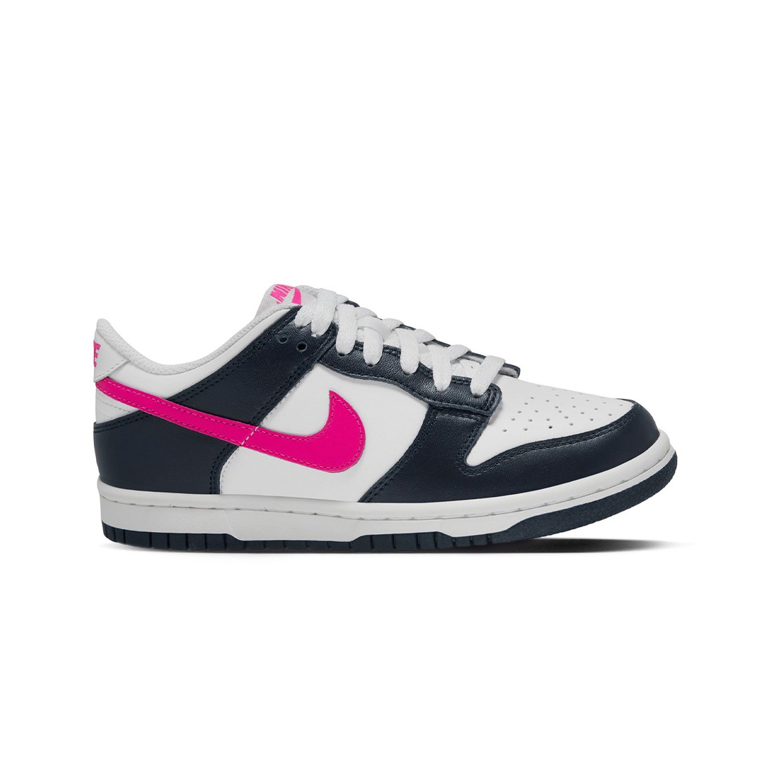 pink and black dunks
