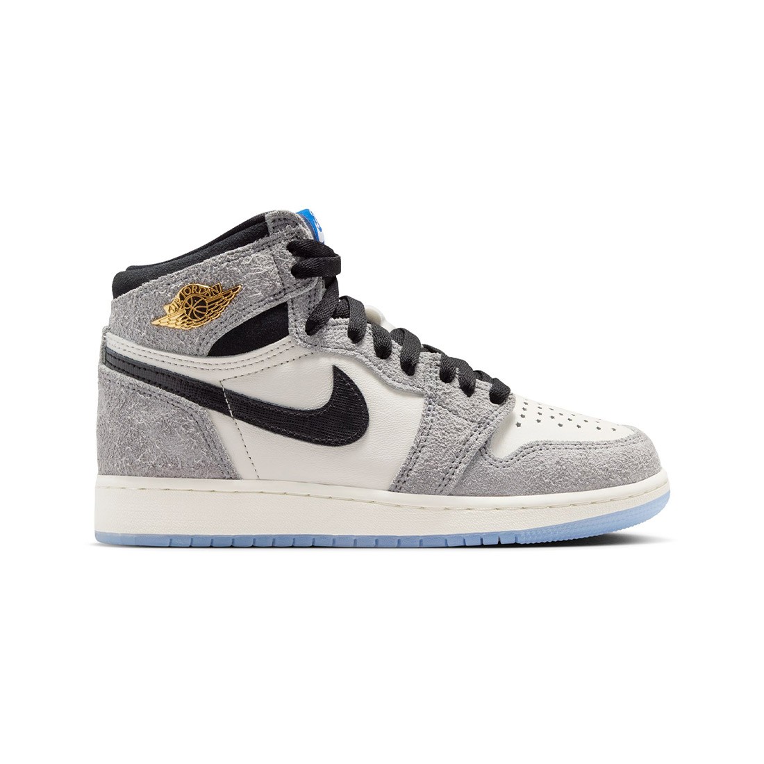 Air Jordan 1 High OG Big Kids (cool grey / black-game royal)
