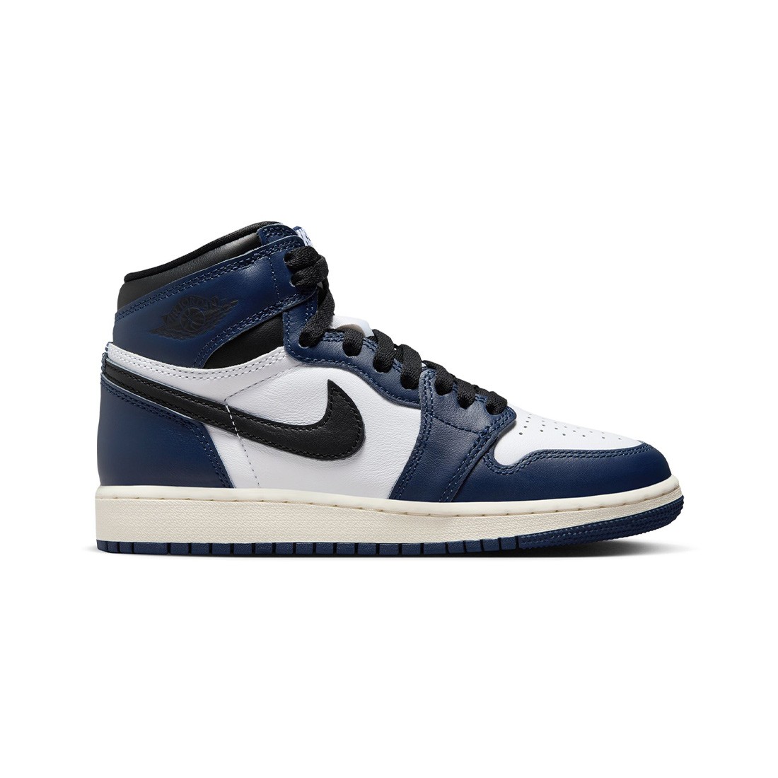 Air Jordan 1 High OG Big Kids (midnight navy / black-white-sail)