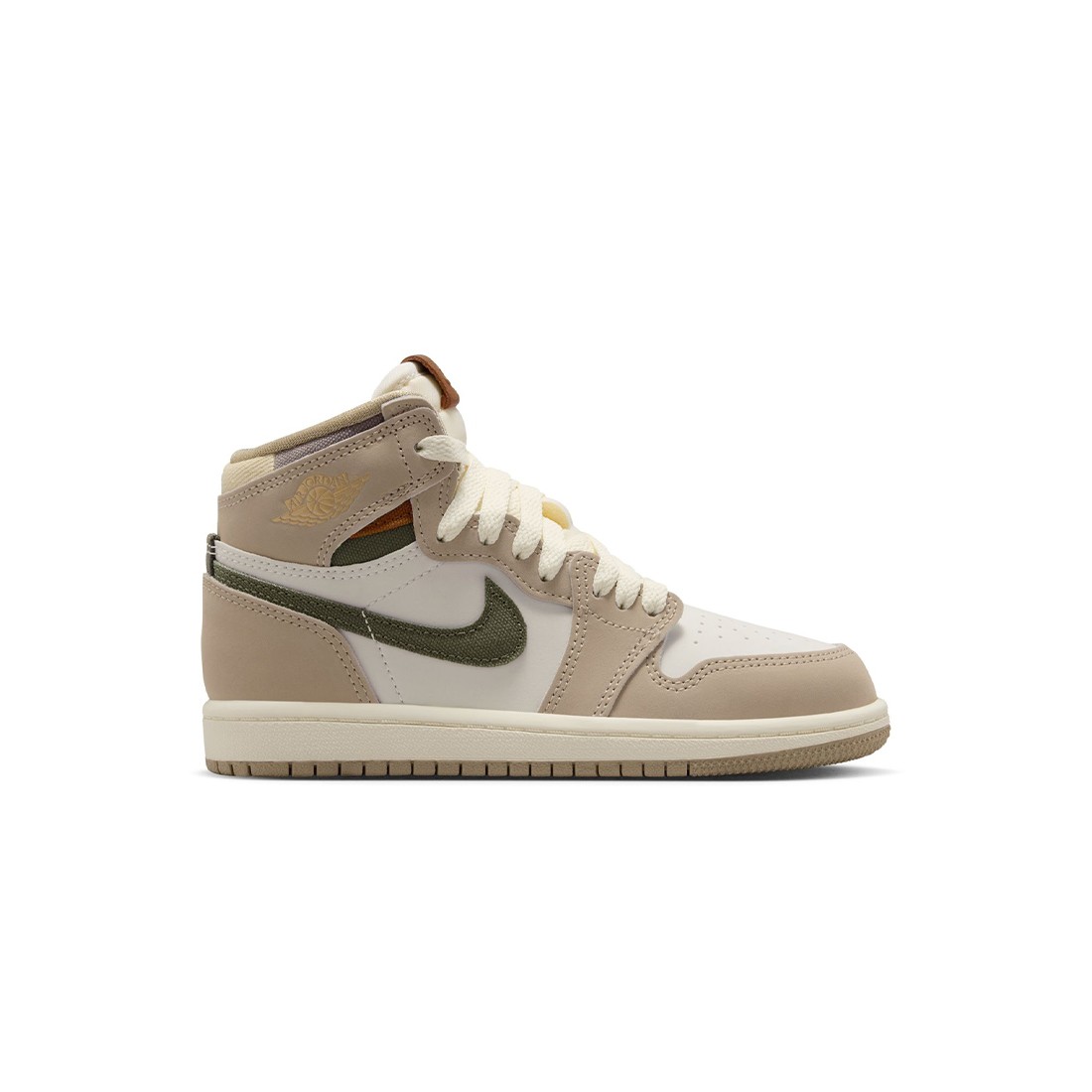Jordan Little Kids 1 Retro High OG (khaki / multi-color-sail-cargo khaki)