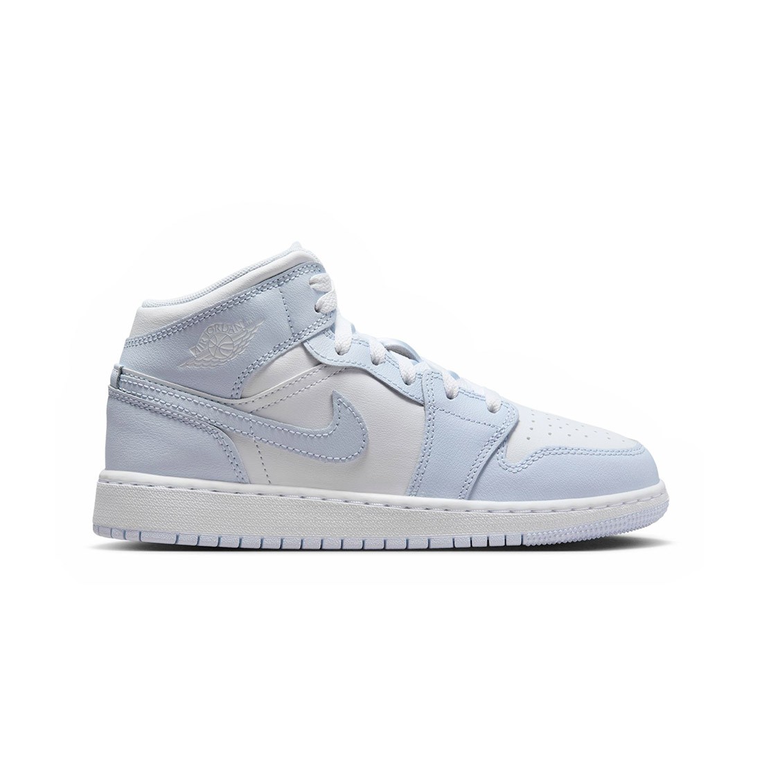 Air Jordan 1 Mid Big Kids (cobalt bliss / white-neutral grey)
