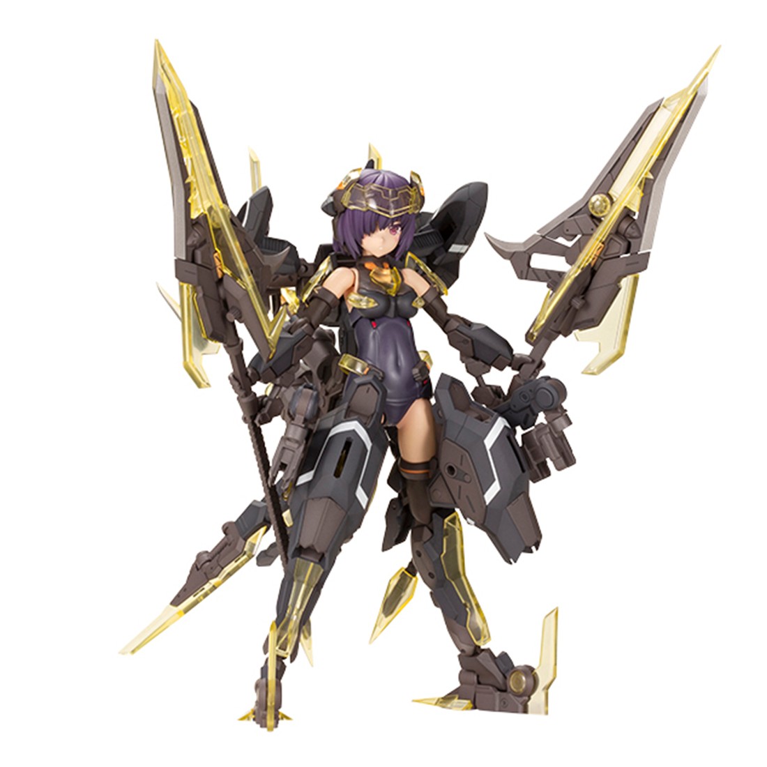 Kotobukiya Frame Arms Girl Hresvelgr Albas Plastic Model Kit (black)