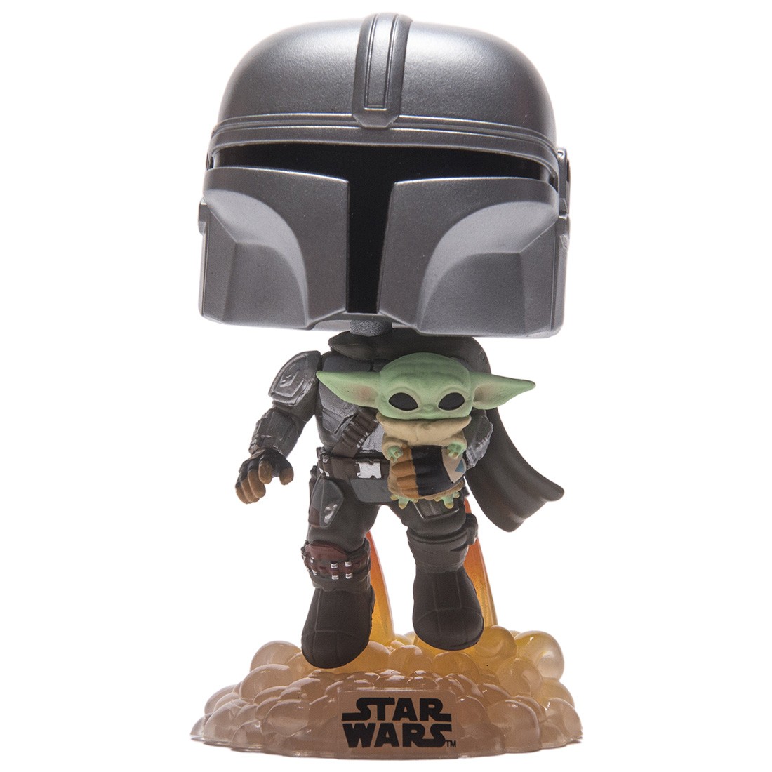 Funko POP Star Wars The Mandalorian - The Mandalorian With The Child (silver)