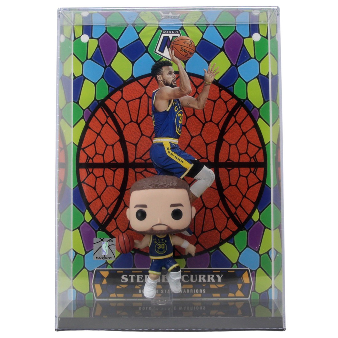 Funko POP Trading Cards NBA Golden State Warriors - Stephen Curry Mosaic  (blue)