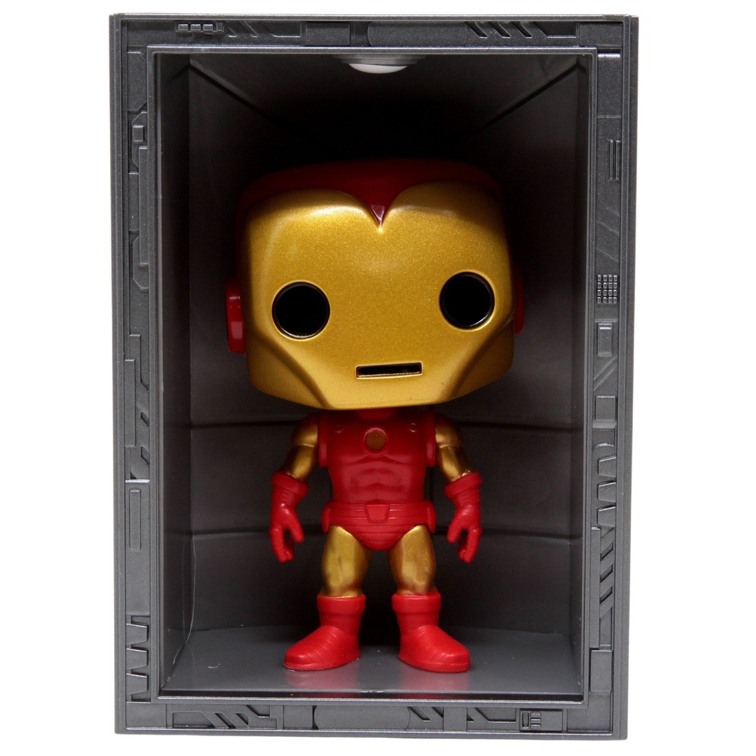 MARVEL IRON MAN HALL OF ARMOR MDL. 4 DLX. POP! FIGURE - PX — Collectibles