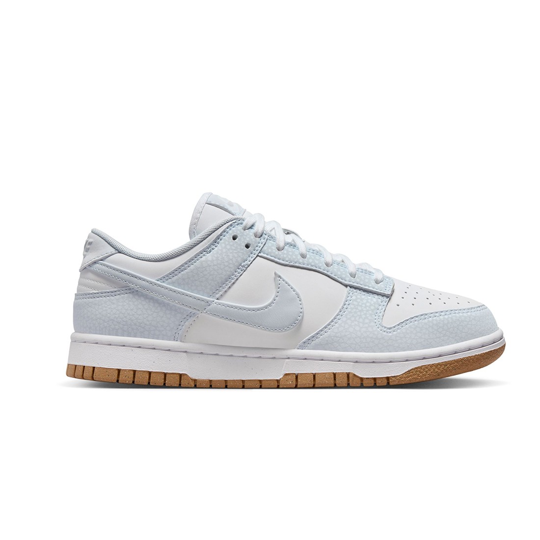 nike women dunk low premium next nature white football grey gum light brown