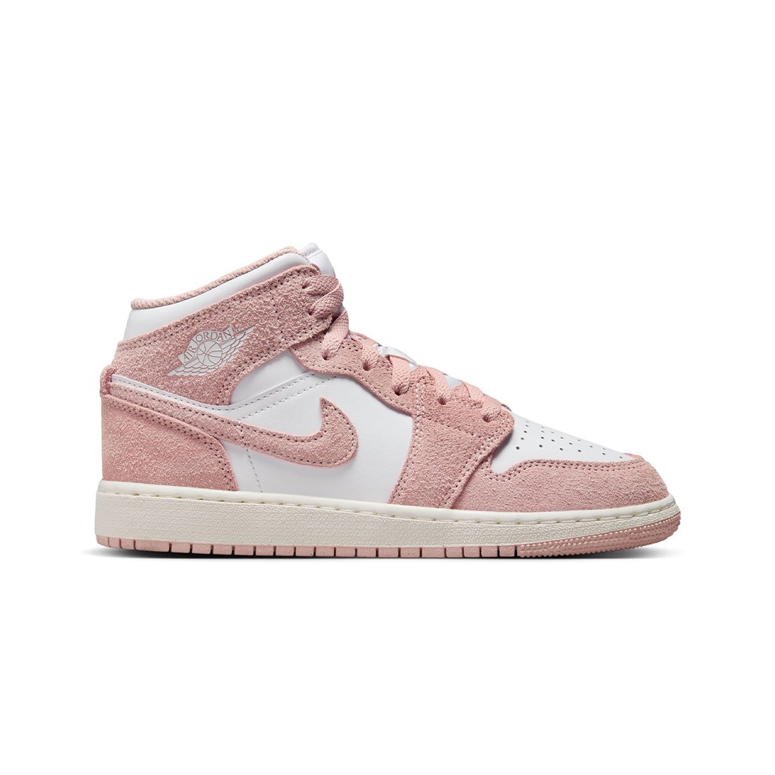 AIR JORDAN 1 MID SE Big Kids (GS) (white / legend pink-sail)