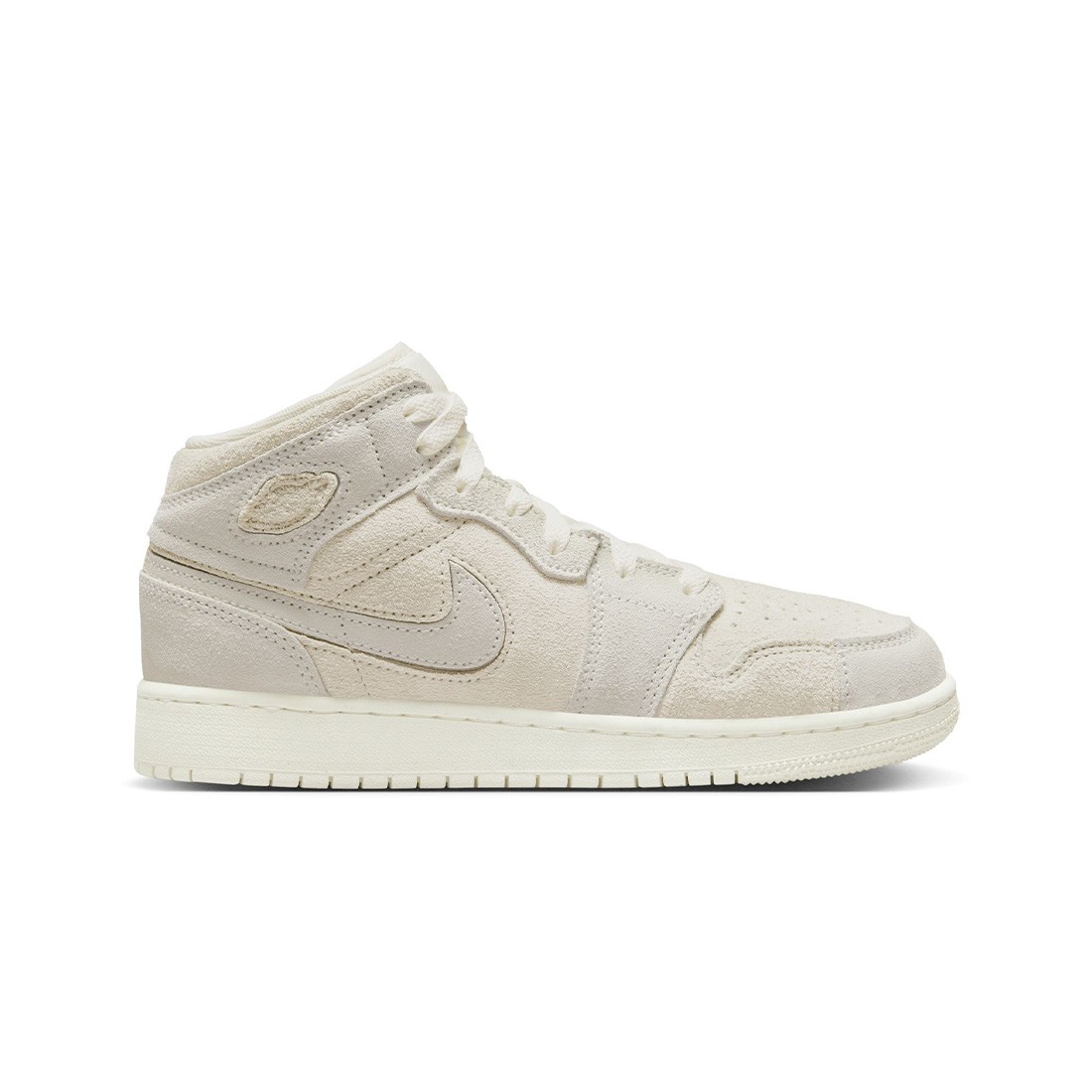 AIR JORDAN 1 MID SE CRAFT Big Kids (GS) (pale ivory / sail-legend lt brown)