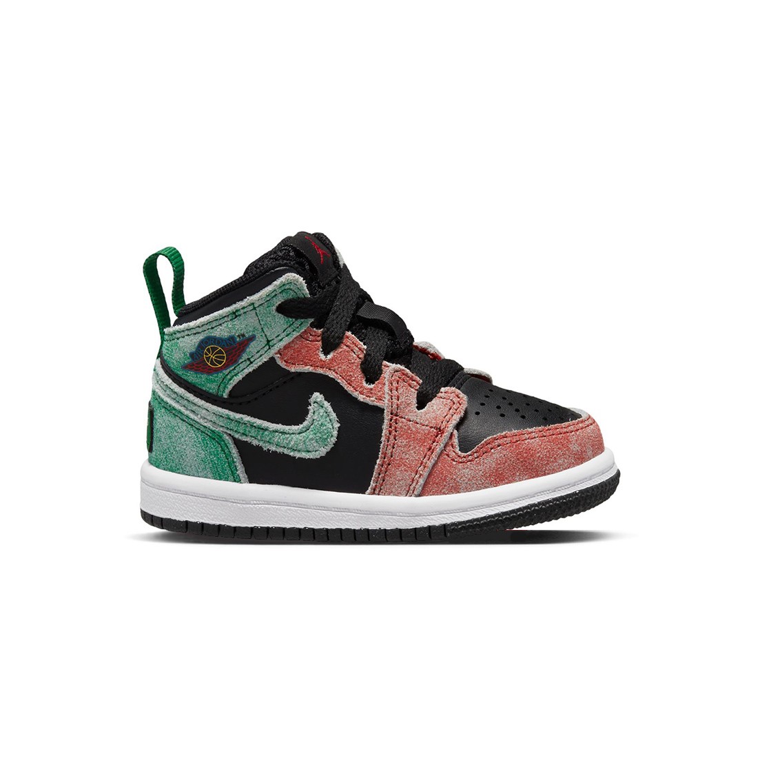 Jordan Toddlers 1 MID SE (TD) (black / pine green-dune red-pine green)