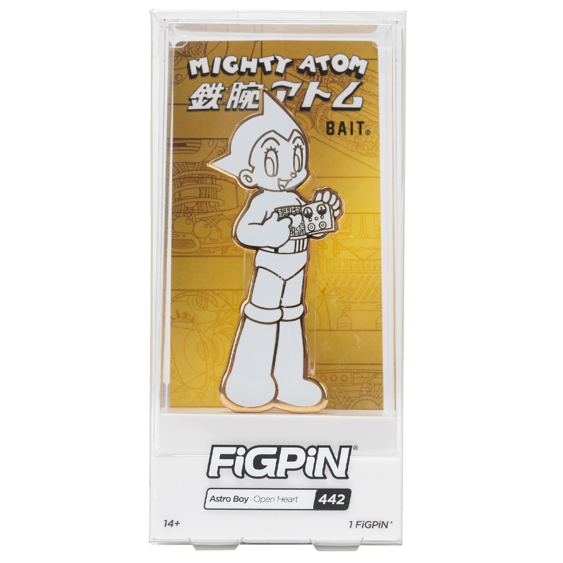BAIT x FiGPiN Astro Boy Open Heart #442 (white / gold)