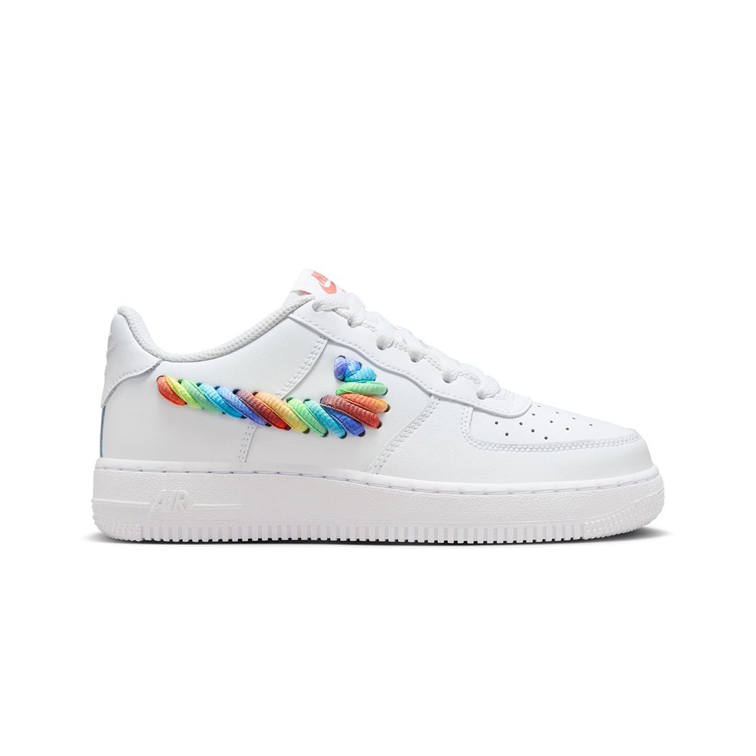Nike Big Kids Force 1 Lv8 2 (white / multi-color-terra blush)