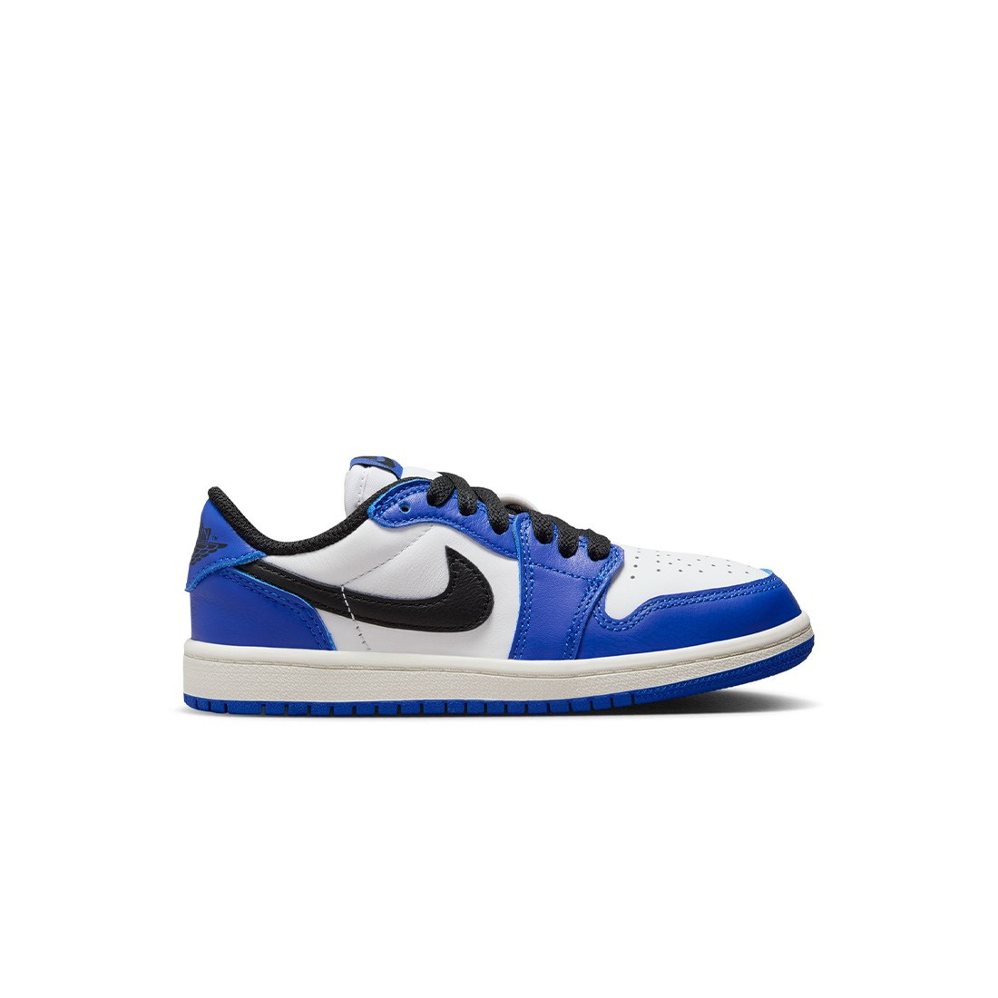 Jordan Little Kids 1 Retro Low (white / black-game royal-sail)