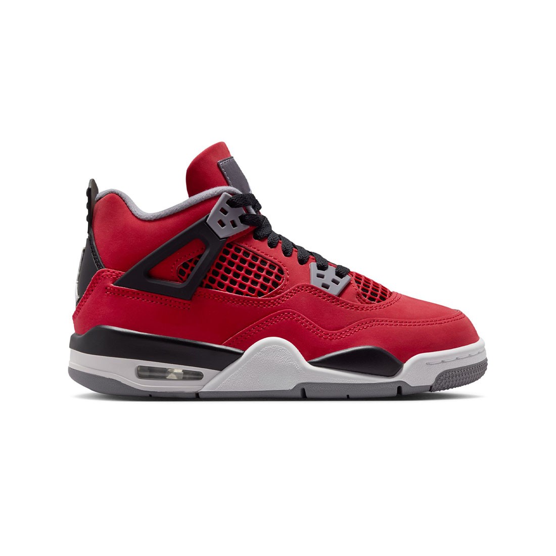 Air Jordan 4 Retro Big Kids (fire red / white-black-cement grey)