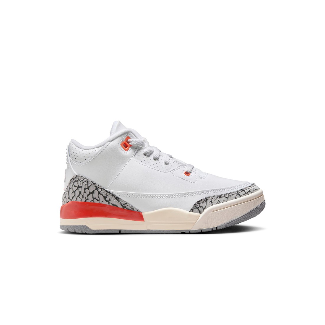 Jordan Little Kids 3 Retro (white / cosmic clay-sail-cement grey)