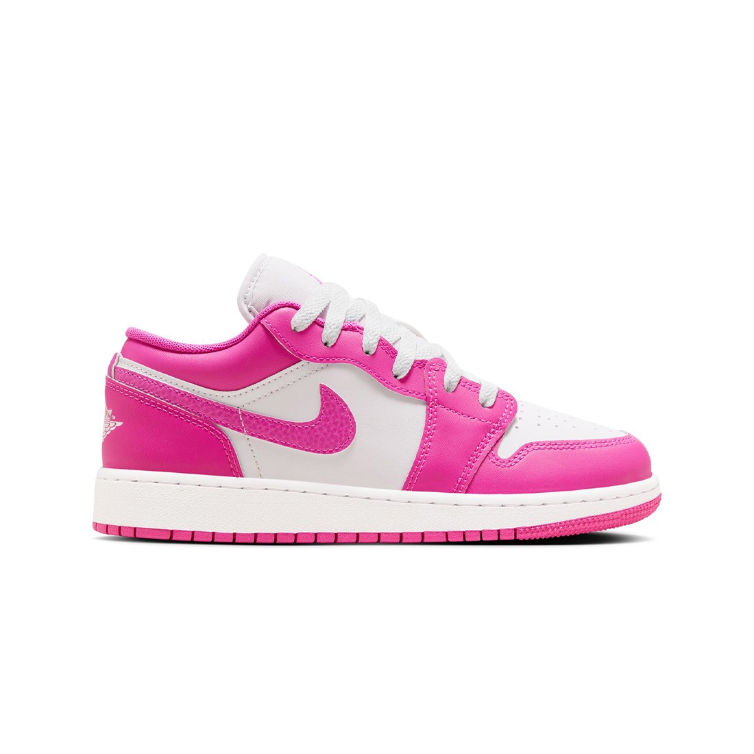 AIR JORDAN 1 LOW Big Kids (GS) (fire pink / iris whisper-white)