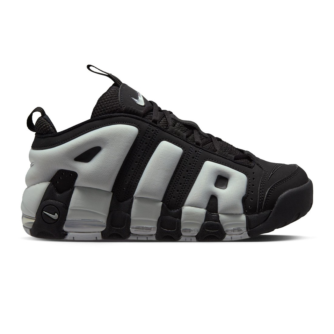 Nike Men Air More Uptempo Low (black / photon dust-metallic silver)