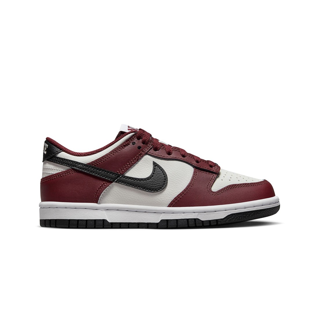 Nike Big Kids Dunk Low Gs (dark team red / black-summit white-white)