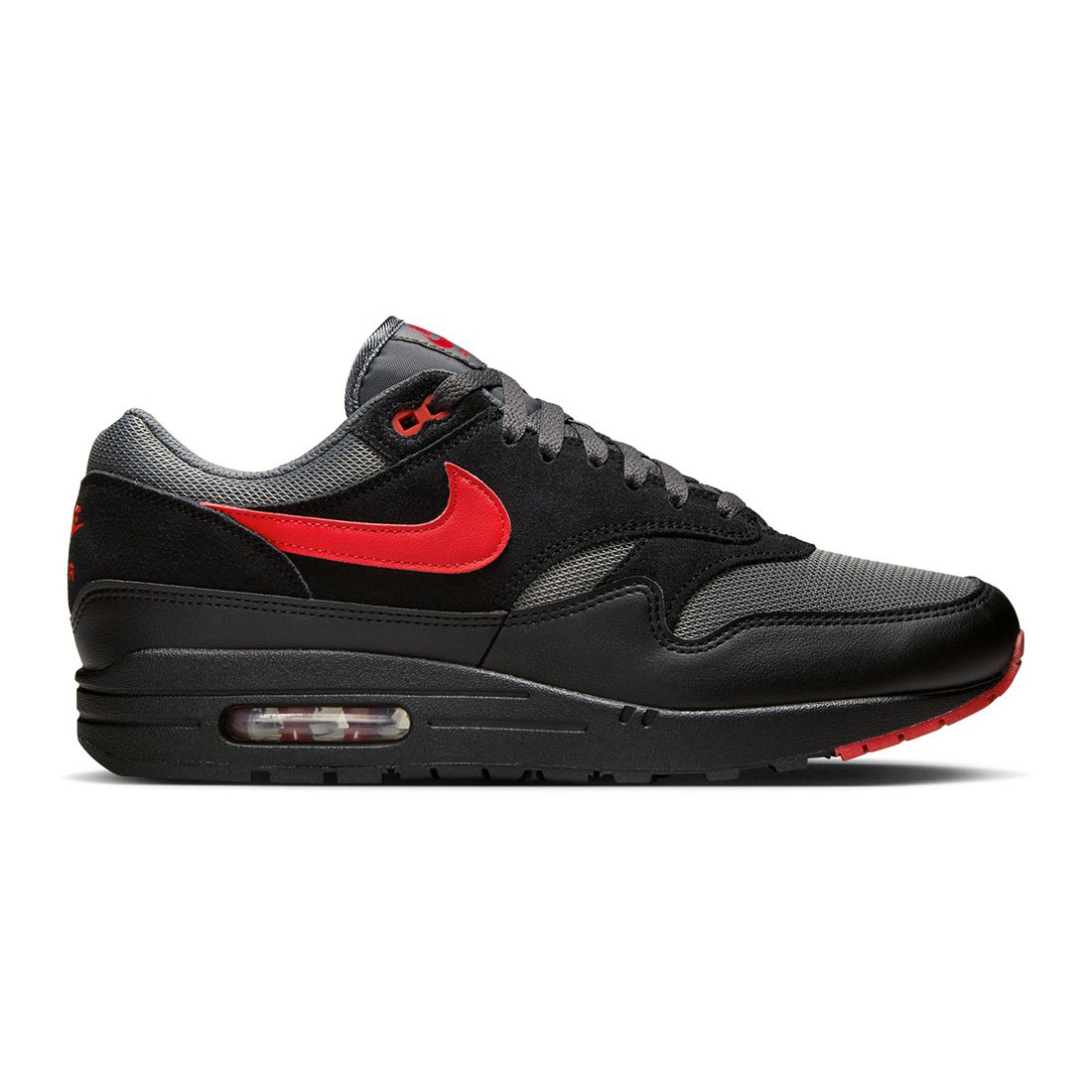 Nike Men Air Max 1 Essential (black / university red-iron grey)