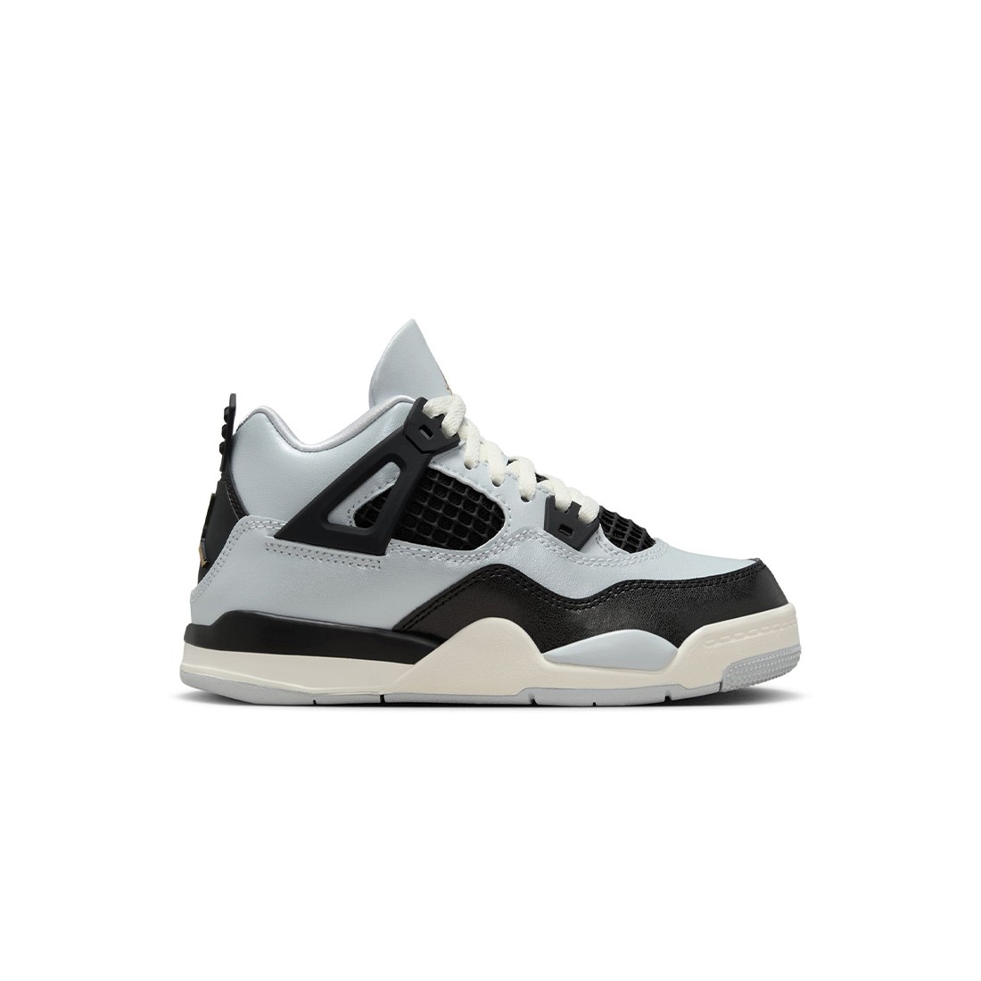 Jordan Little Kids 4 RETRO (PS) (pure platinum / metallic gold-black-sail)