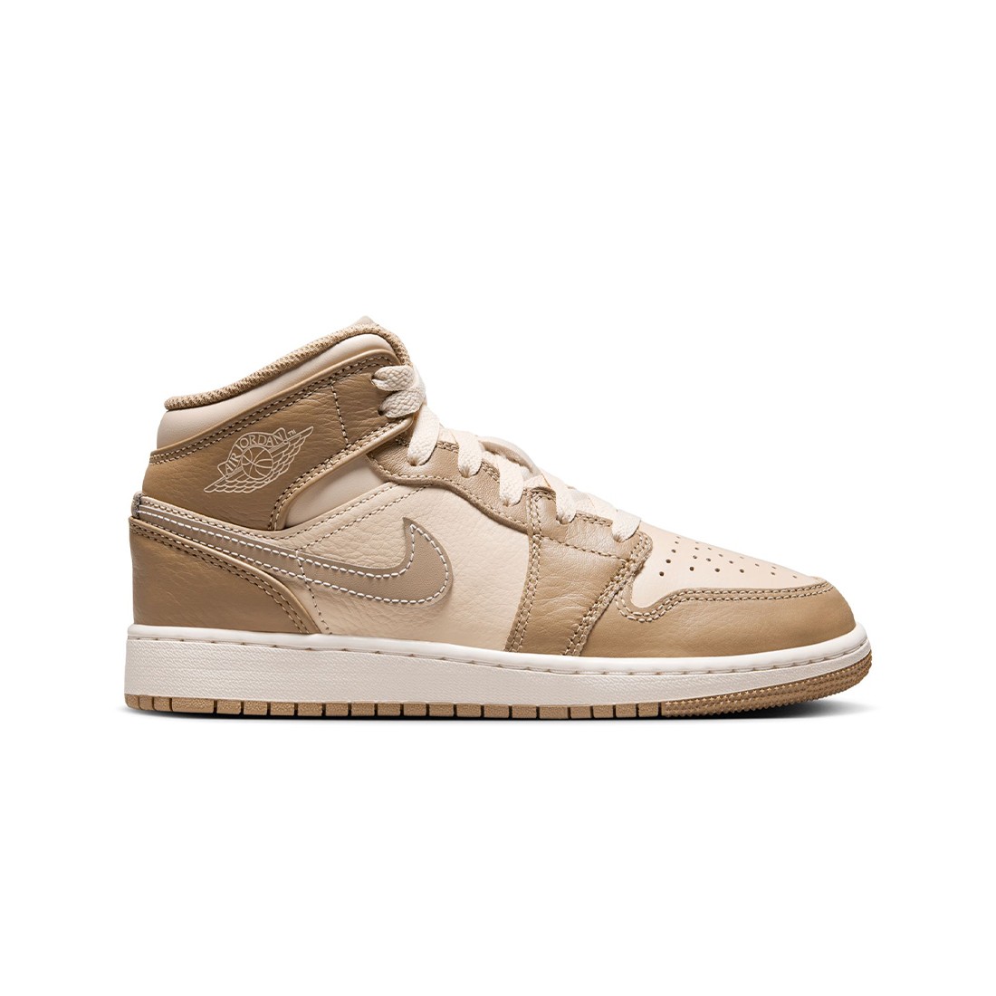 Air Jordan 1 MID BG Big Kids (legend lt brown / khaki-phantom)