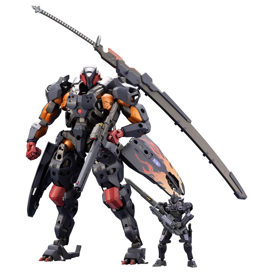 Kotobukiya Hexa Gear V-Thor and Pawn X1 Night Stalkers Set Plastic Model Kit (gray)