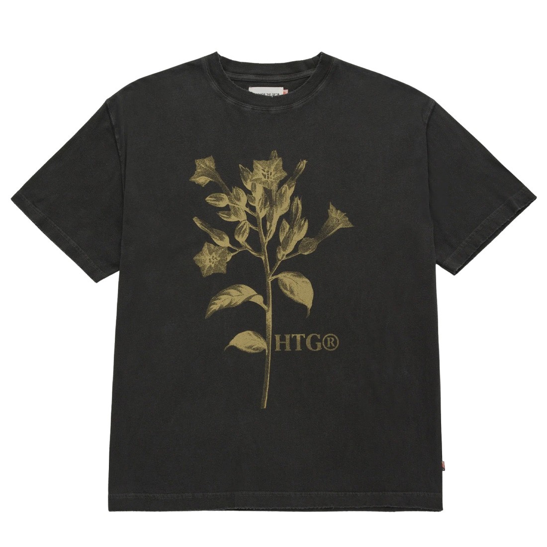 Honor The Gift Men Tobacco Flower Short Sleeve Tee (black)