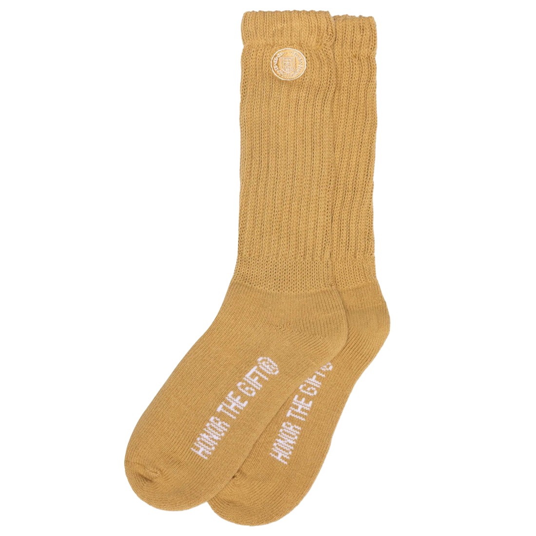 Honor The Gift Men Loose Knit Socks (yellow / mustard)