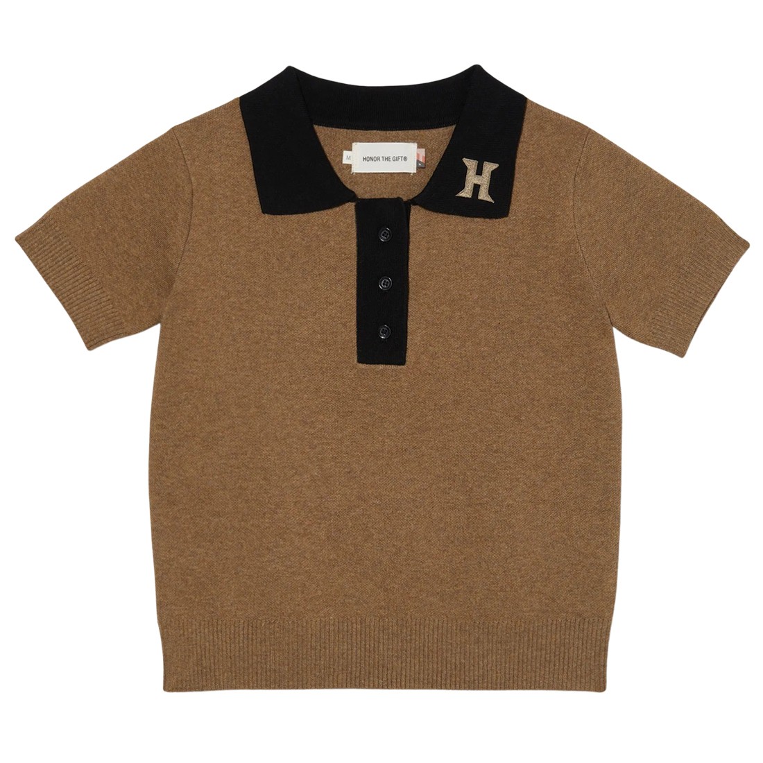 Honor The Gift Women Markle polo front Shirt (brown / tan)