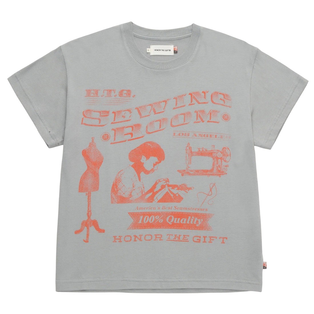 Honor The Gift Women Sewing Room Tee (slate)