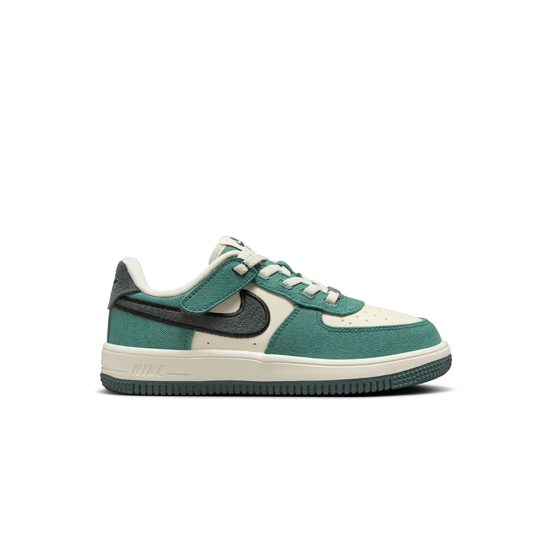 Nike Little Kids Force 1 Low Easyon (coconut milk / vintage green-bicoastal)