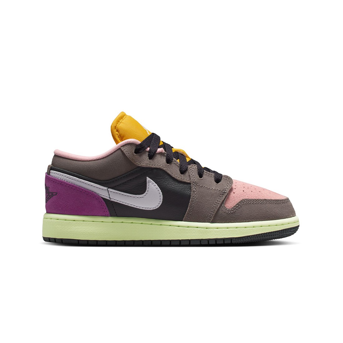 Air Jordan 1 Low SE Big Kids (oil grey / white-cave stone-arctic punch)