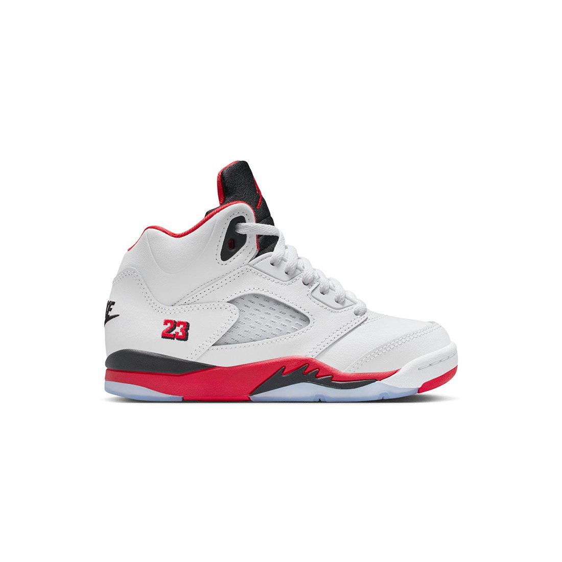Jordan Little Kids 5 RETRO OG (PS) (white / fire red-black)