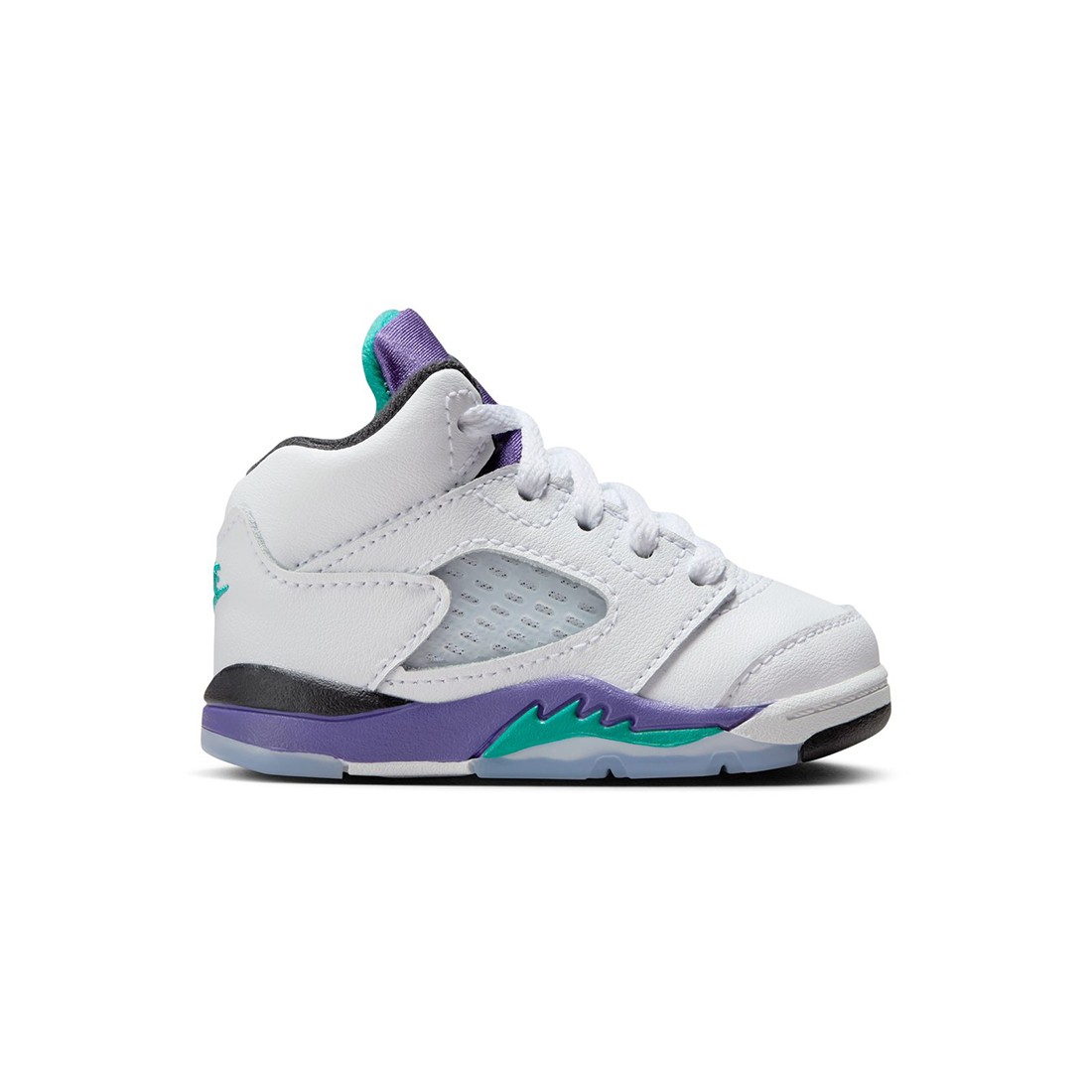 Jordan Toddlers 5 RETRO OG (TD) (white / new emerald-grape ice-black)