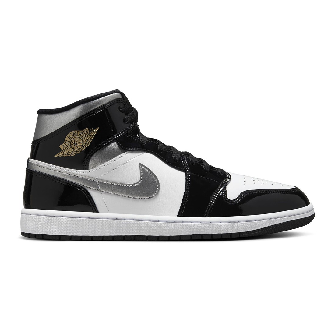 AIR JORDAN 1 MID SE Men (black / metallic silver-white)