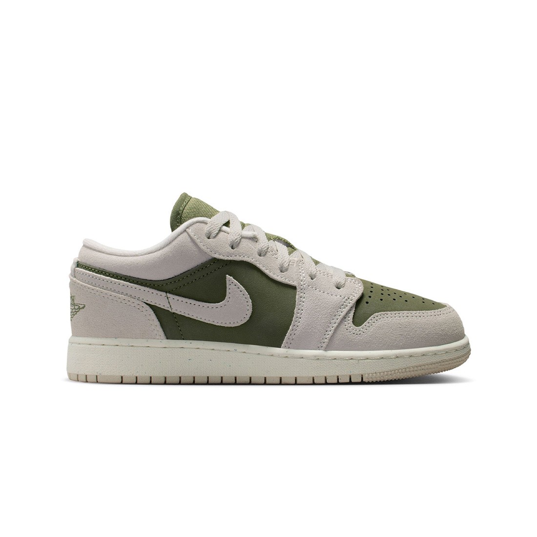 AIR JORDAN 1 LOW SE Big Kids (GS) (medium olive / lt orewood brn-sail)