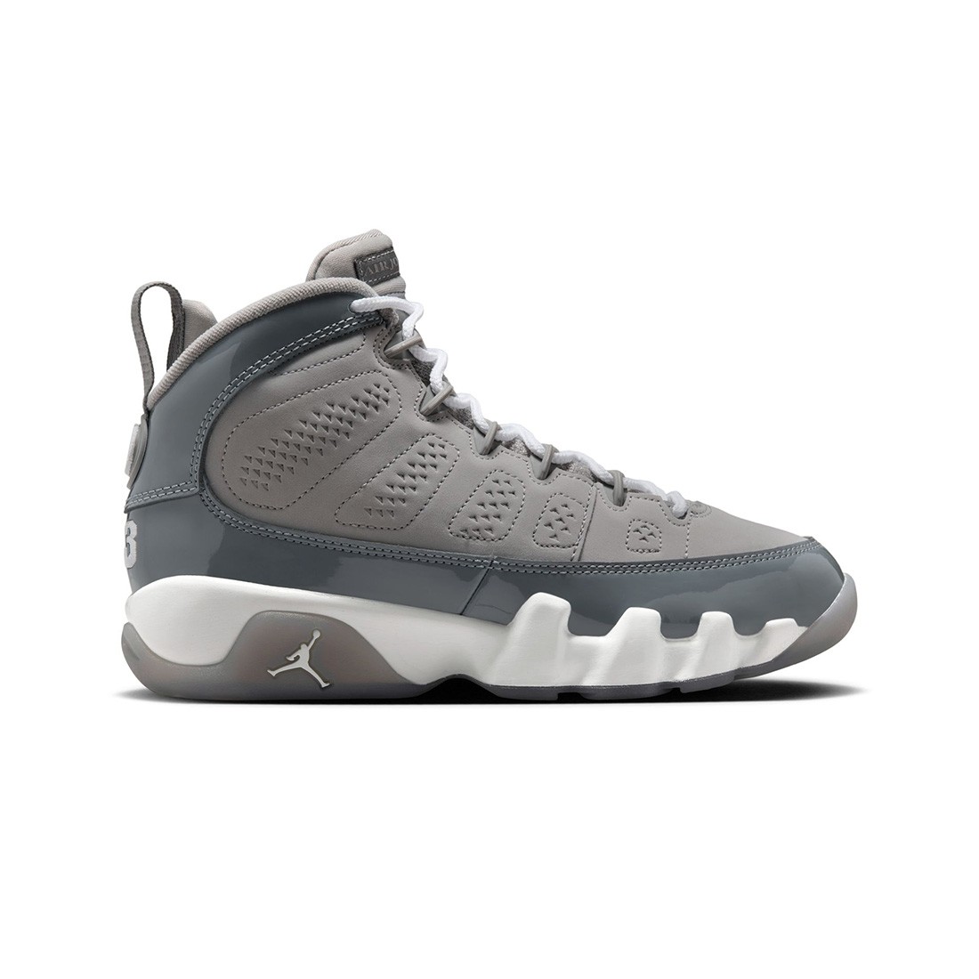 Air Jordan 9 Retro Big Kids (medium grey / cool grey-white)