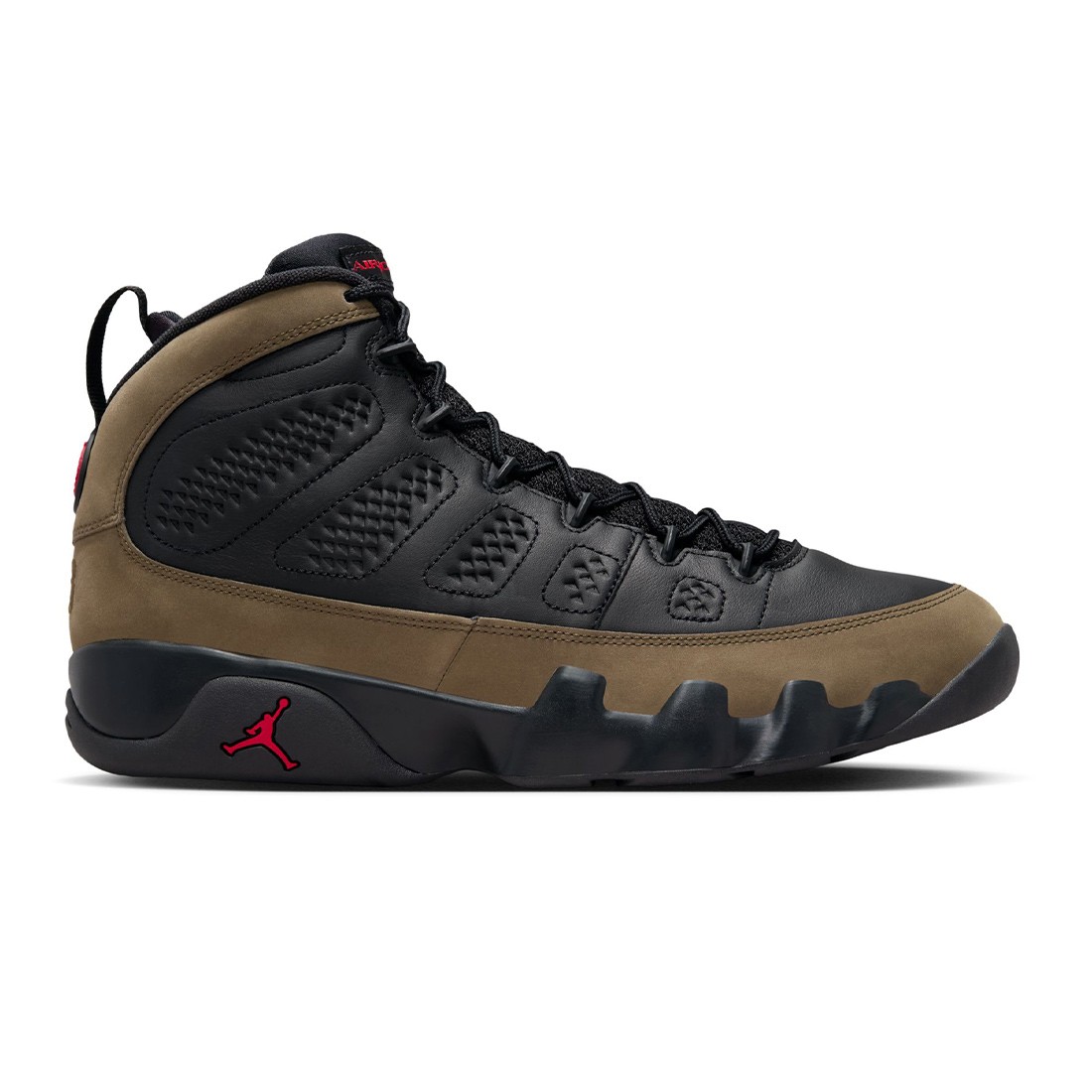AIR JORDAN 9 RETRO Men (black / true red-light olive)