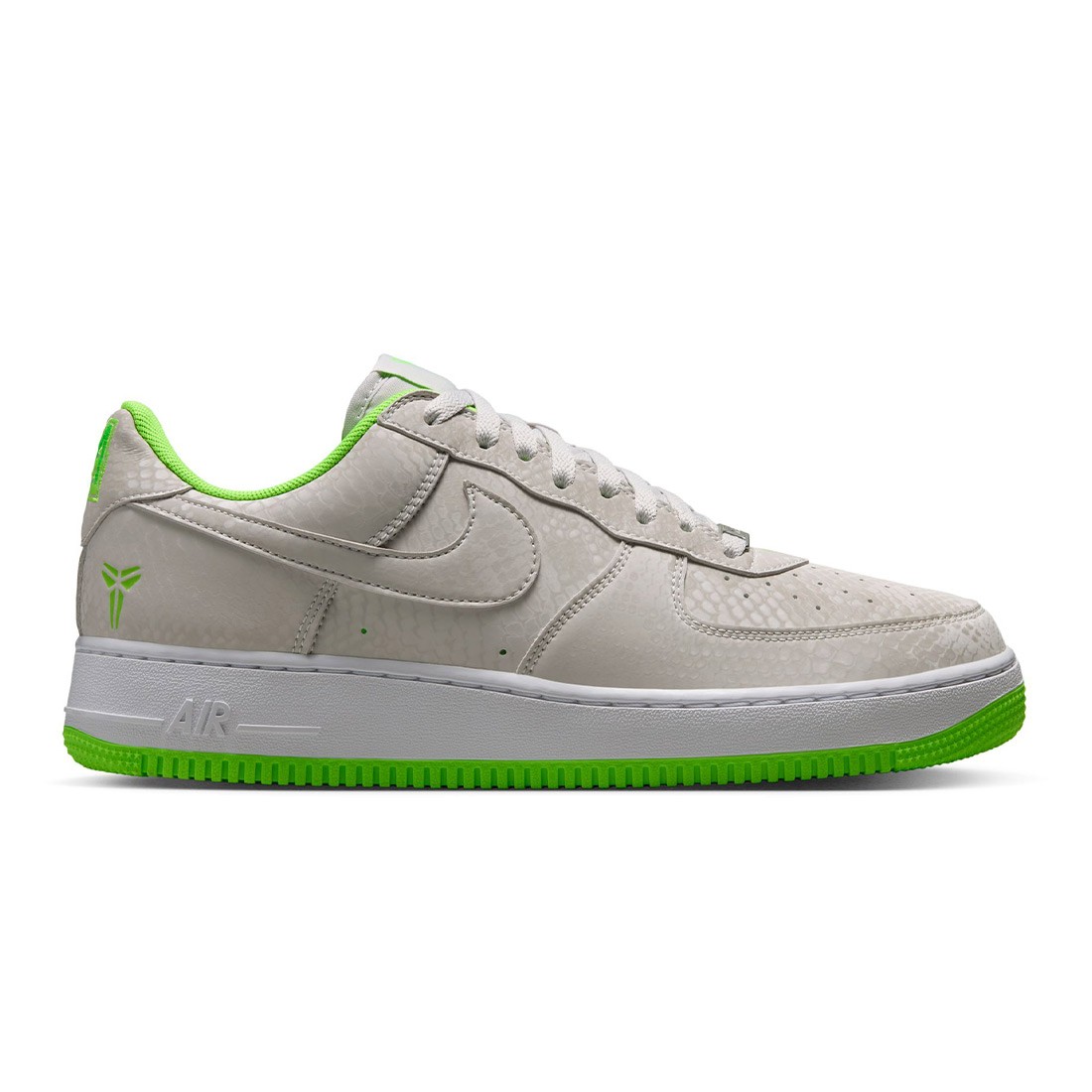 Nike Men Kobe Air Force 1 Low (vast grey / electric green-white)
