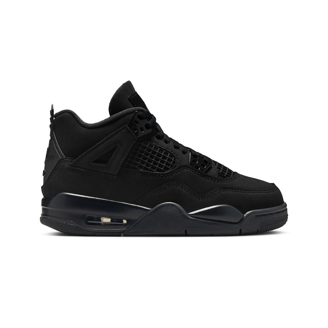 Air Jordan 4 Retro Big Kids (black / black-lt graphite)
