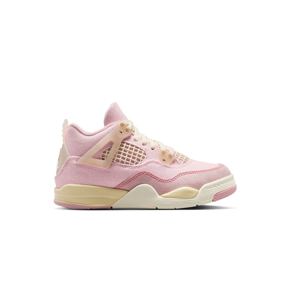 Jordan Little Kids 4 Retro Worn Blue (pearl pink / iced carmine-coconut milk)