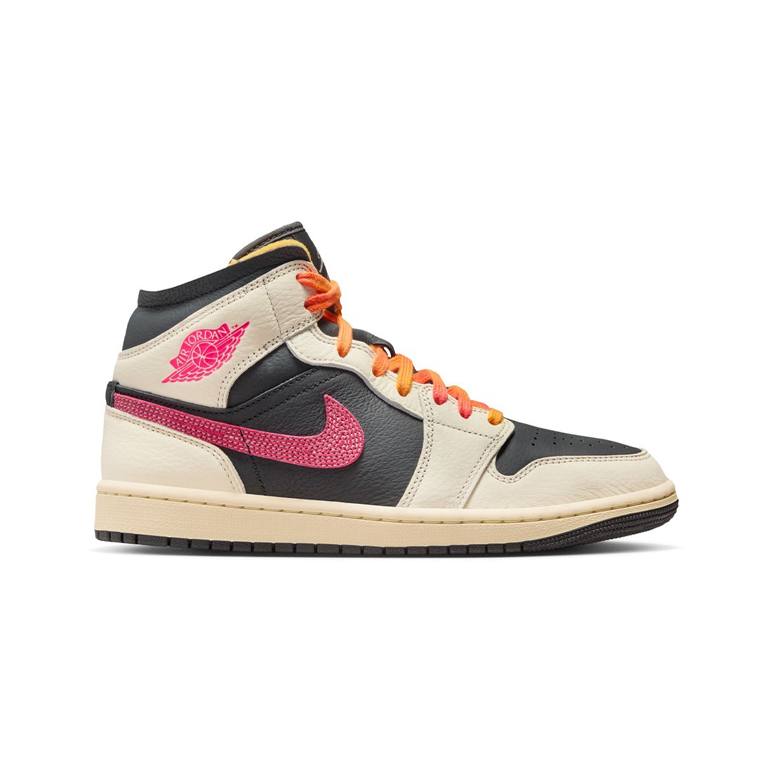 Air Jordan 1 Mid SE Edge Women (pale ivory / racer pink-black-muslin)