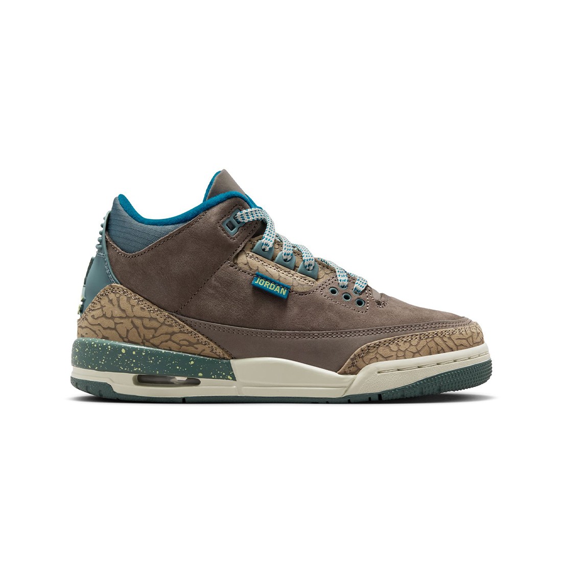 AIR JORDAN 3 RETRO Big Kids (GS) (olive grey / green abyss-khaki-sea glass)