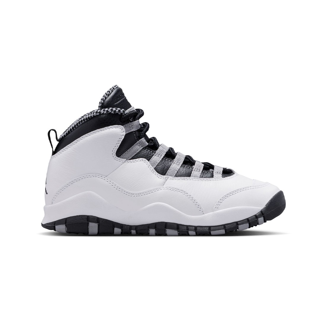 AIR JORDAN 10 RETRO Big Kids (GS) (white / black-lt steel grey-dk powder blue)