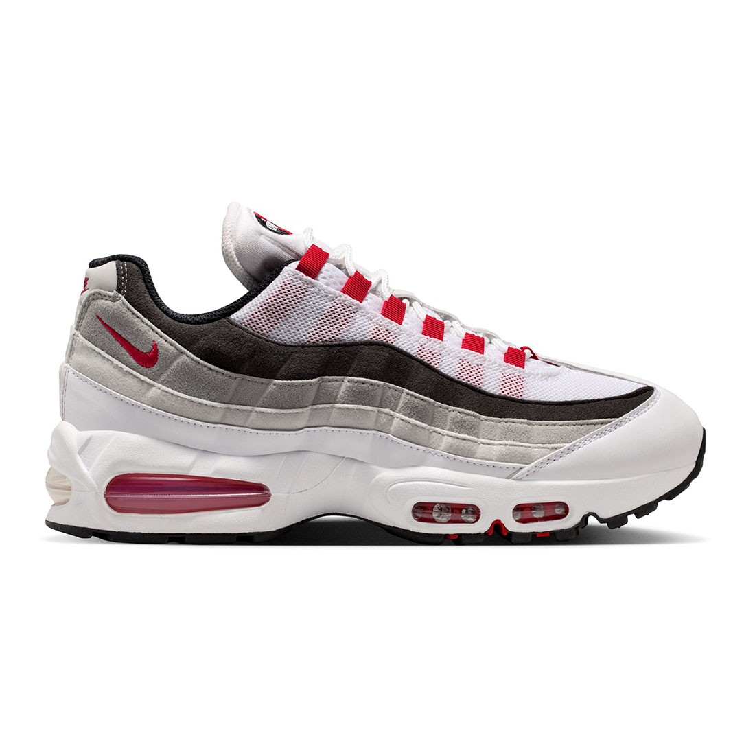 Nike Men Air Max 95 Big Bubble Premium (white / comet red-neutral grey-medium grey)