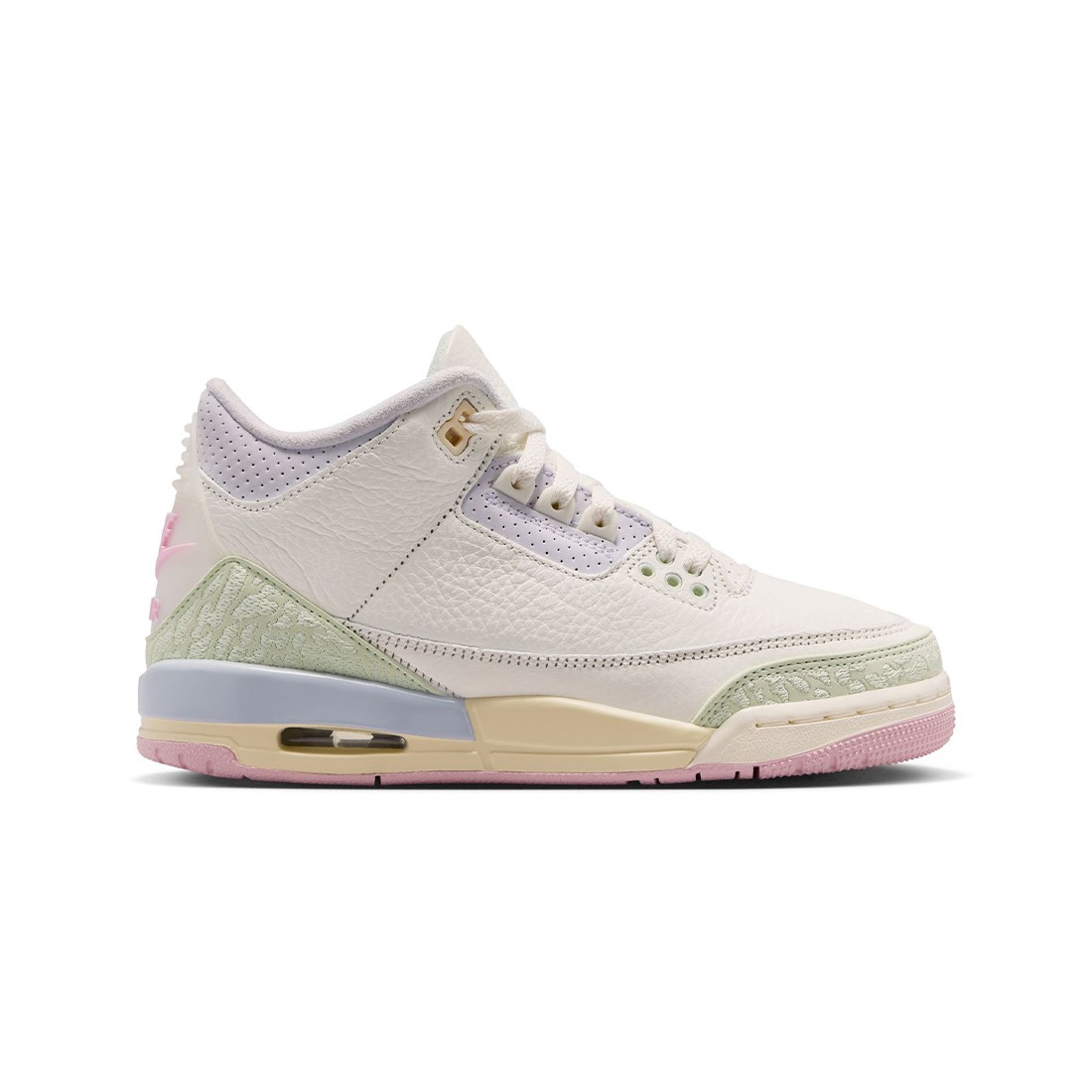 Air Jordan 3 Retro OG Big Kids (GS) (sail / aura-jade aura-iris whisper)