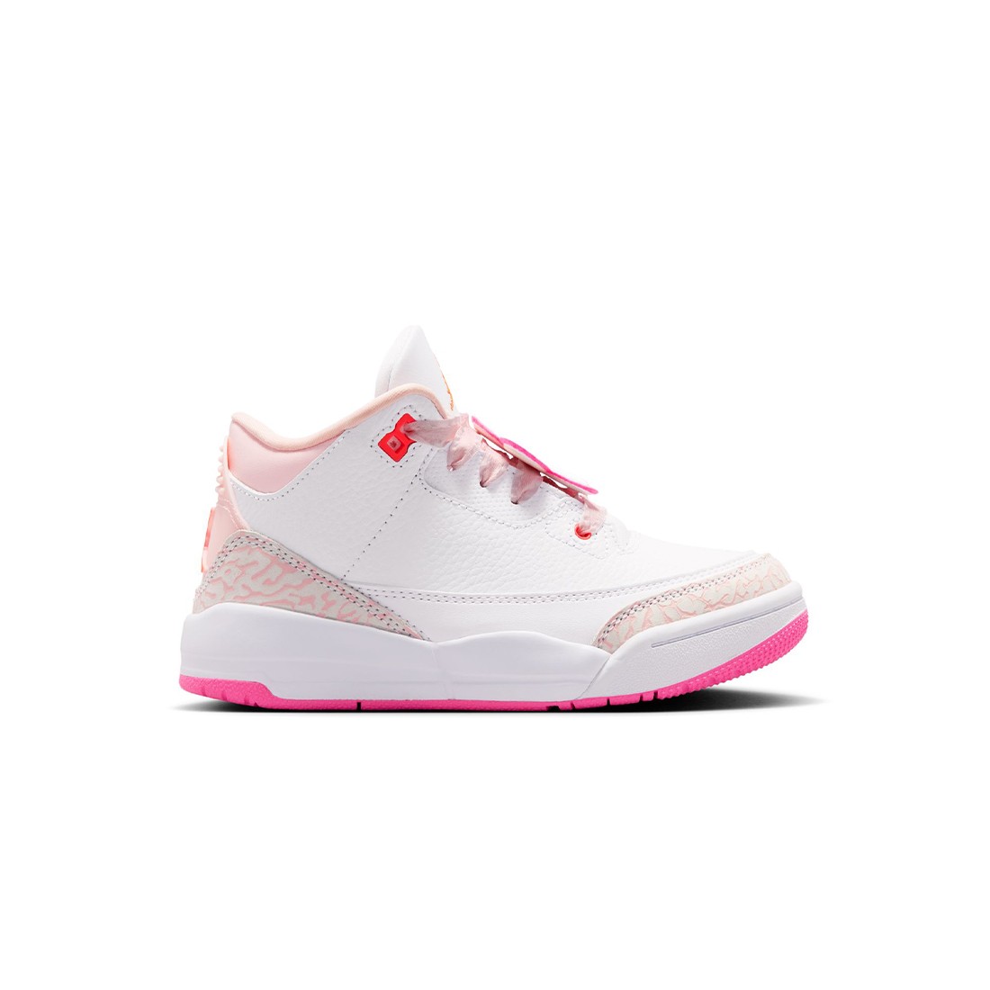 Jordan Little Kids 3 Retro (pearl pink / hyper orange-pink bloom)