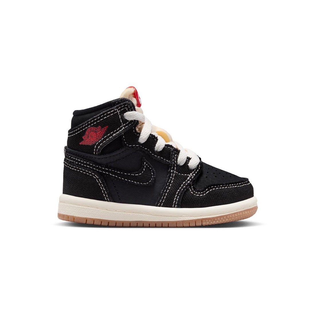 Jordan Toddlers 1 Retro High (black / sail-gum med brown)