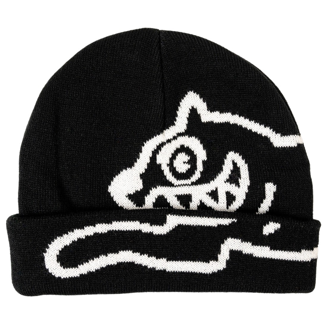 Ice Cream Jade Knit Beanie Cap (black)