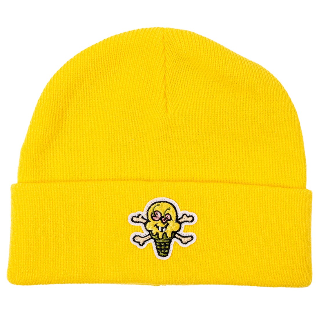 Ice Cream Bones Knit cap wallets (yellow)