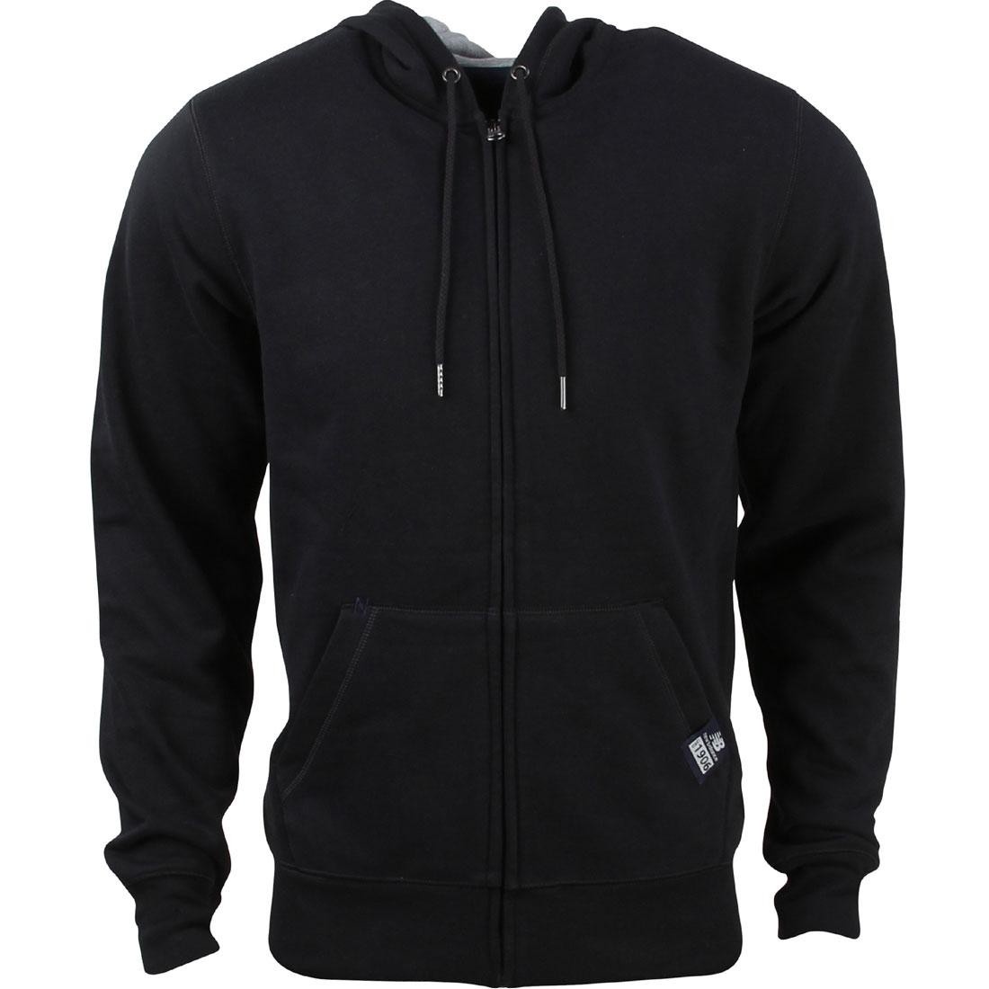 New Balance Men Full Zip Fleece Hoodie (black)